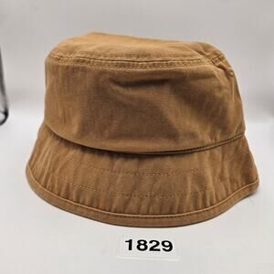 TIMBERLAND UNISEX L/XL FISHERMAN HAT WHEAT SMALL LOGO NWT